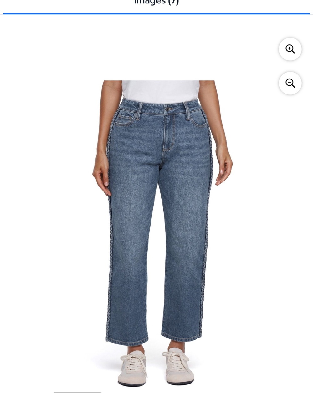 Express Women’s Ankle Jeans with Side Braiding